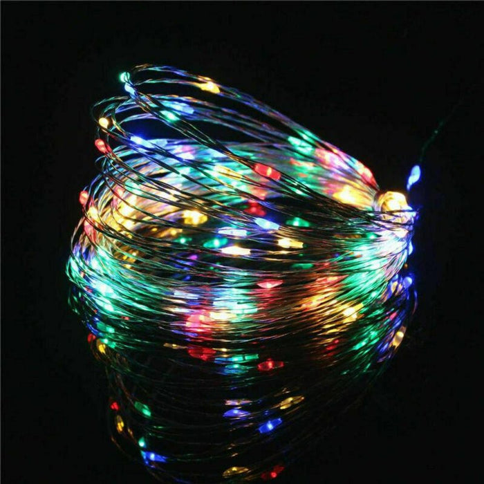20 Multi Coloured LED String Fairy Lights Battery Home Twinkle Decor Party Christmas Garden -