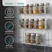 3 Tier Shelf Spice Rack Herb Organiser in Chrome -