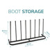 4 Pair Black Boot Shoe Welly Stand Storage Organiser -