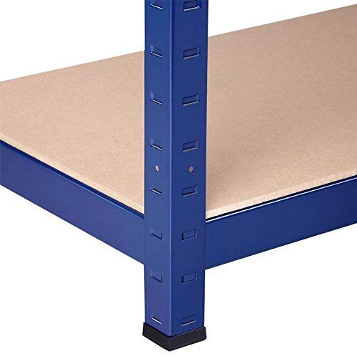 Heavy Duty Steel & MDF 5 Tier Racking in Blue -