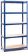 Heavy Duty Steel & MDF 5 Tier Racking in Blue -