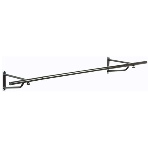 4ft Wall Mounted Clothes Rail In Black Powder Coating -