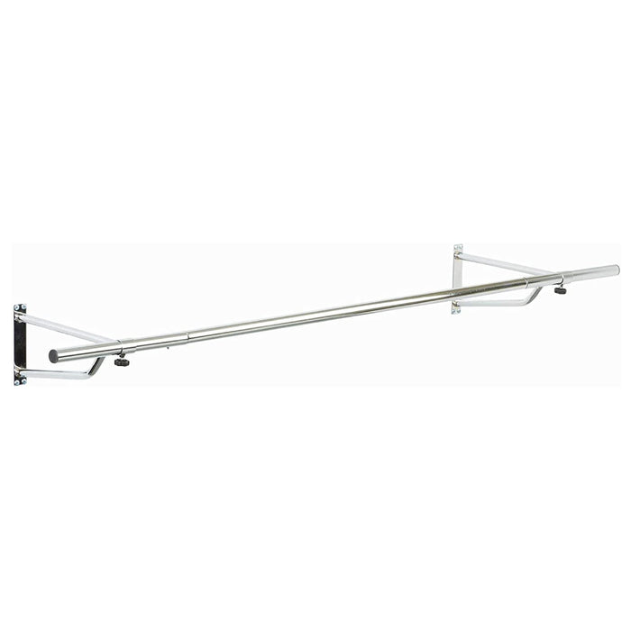 4ft Wall Mounted Clothes Rail In Chrome -