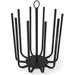 5 Pair Black Round Boot Vertical Shoe Rack -