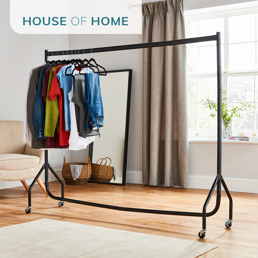 5Ft Long x 5Ft Tall Quality Heavy Duty Steel Hanging Clothes Rail -