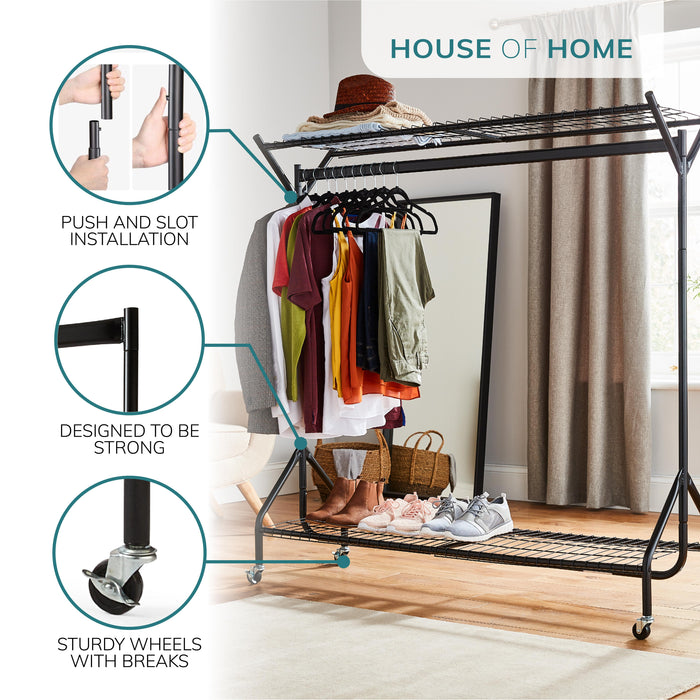 Clothes rail with shoe rack » Create an overview