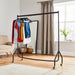 Extra Heavy Duty 5FT Long x 5FT Tall Clothes Rail In Black -