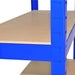 Heavy Duty Steel & MDF 5 Tier Racking in Blue -