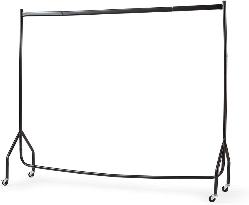 Extra Heavy Duty 6ft Long x 5ft Tall Clothes Rail In Black -