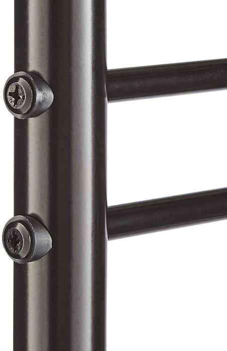 Multi Purpose Stand 18 Hooks For Clothes Shoes Hats Bags - Black -