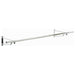 6ft Wall Mounted Clothes Wardrobe Rail In Chrome -