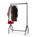 3ft Long x 5ft High Quality Heavy Duty Clothes Rail In Black Metal Construction -