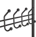 Multi Purpose Stand 18 Hooks For Clothes Shoes Hats Bags - Black -