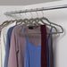 Set of 50 Grey Velvet Suit Hangers with Notches and Bar -