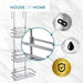 3 Tier Non Rust Hanging Shower Caddy Organiser in Silver -