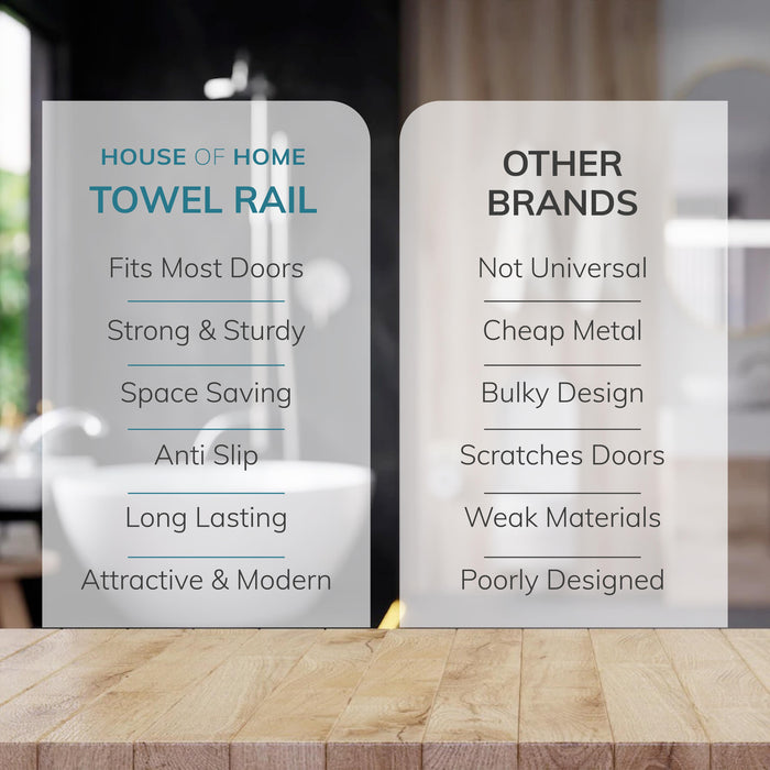 5 Tier Over Door Towel Rail / Clothes Airer -