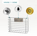 Self Adhesive Kitchen cupboard storage basket in chrome -