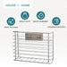 Self Adhesive Kitchen cupboard storage basket in chrome -