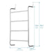 4 Tier Over Door Bar in Silver Powder Coating -