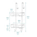 Aluminium 2 Tier Over The Door Shower Caddy -