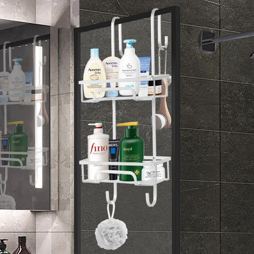 Aluminium 2 Tier Over The Door Shower Caddy -