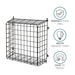 Black Letter Box Catcher Cage With Lift Up Lid -