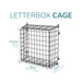 Black Letter Box Catcher Cage With Lift Up Lid -