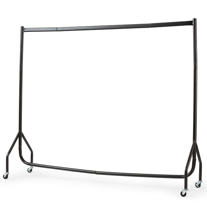 Extra Heavy Duty 5FT Long x 5FT Tall Clothes Rail In Black -