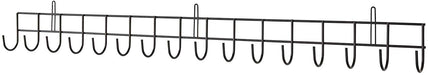 Extra-Long Tool Rack Wall Garden Organiser Black Powder Coating -