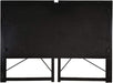 Folding Desk Table In Black Desktop and Metal Frame - 100 x 50 x 75cm -