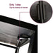 Folding Desk Table In Black Desktop and Metal Frame - 100 x 50 x 75cm -
