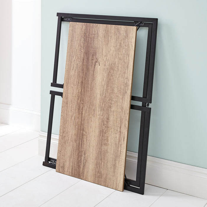 Dark wood folding table deals