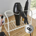 Freestanding Hair Dryer & Straighteners Holder Storage Stand Cable Tidy in Cream -