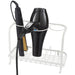 Freestanding Hair Dryer & Straighteners Holder Storage Stand Cable Tidy in Cream -