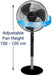 Honeywell Advanced QuietSet 16" Stand Fan With Noise Reduction Technology HSF600BE1 -
