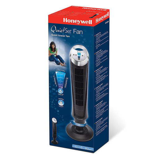 Honeywell Black QuietSet Tower Fan HY254E -