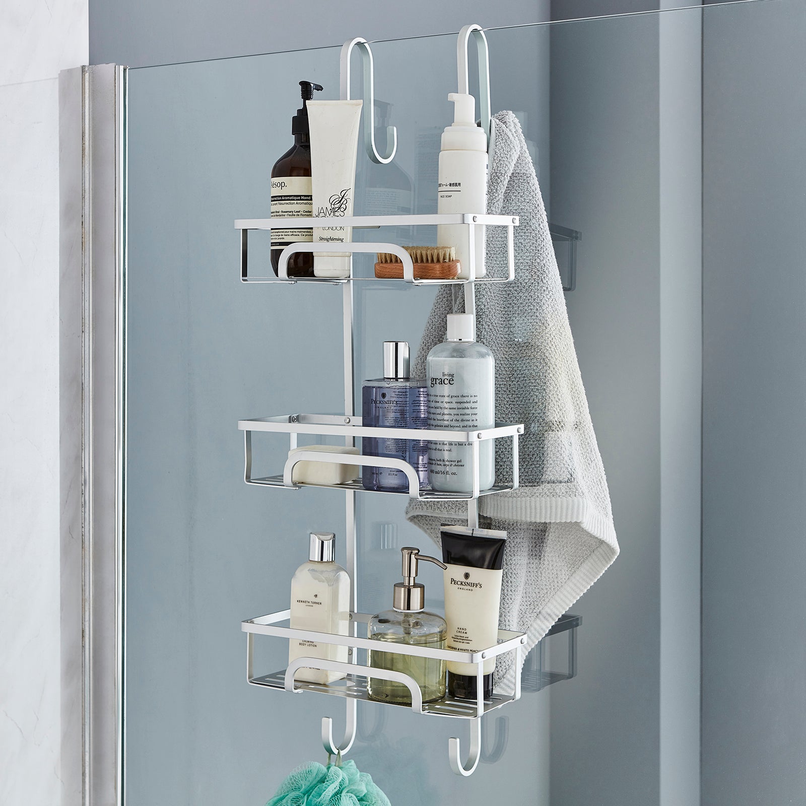 XL Aluminium Rust-Proof 3 Tier Hanging Shower Caddy │Free U.K