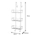 Extra Large Aluminium Rust-Proof Premium 3 Tier Hanging Shower Caddy -