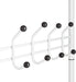 Multi Purpose Stand 18 Hooks For Clothes Shoes Hats Bags - White -