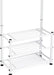 Multi Purpose Stand 18 Hooks For Clothes Shoes Hats Bags - White -