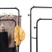 Freestanding Double Clothes Rail with Shoe Rack -