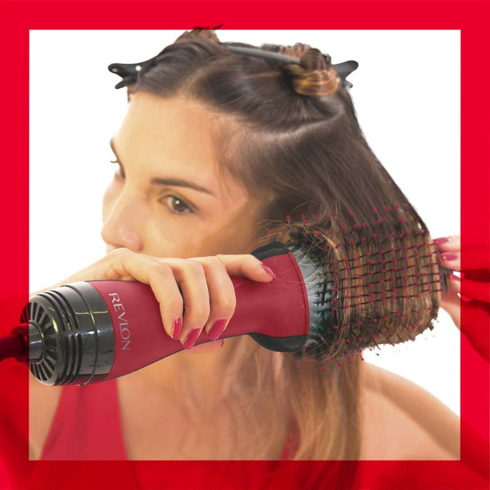 REVLON Salon One Step Hair Dryer Volumiser Titanium Coating Free