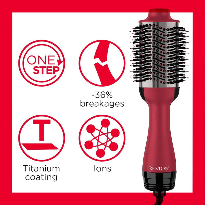 REVLON Salon One-Step Hair Dryer and Volumiser with Titanium Coating, RVDR5279UKE -
