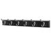 Double Coat Hooks on Black Mounted Board -