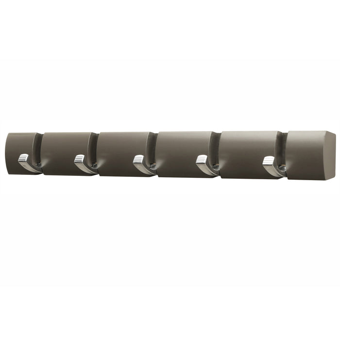 Concealed Door Hook Coat Hanging Storage Rack Wall Mounted - Dark Grey -