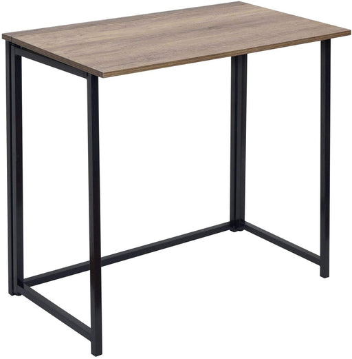 Folding Desk Table In Black Powder Coating - 80 x 45 x 74cm -