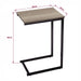 C Shaped Side Table Black Powder Coating -