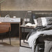C Shaped Side Table Black Powder Coating -