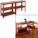 Heavy Duty Steel & MDF 5 Tier Racking Shelf in Red -