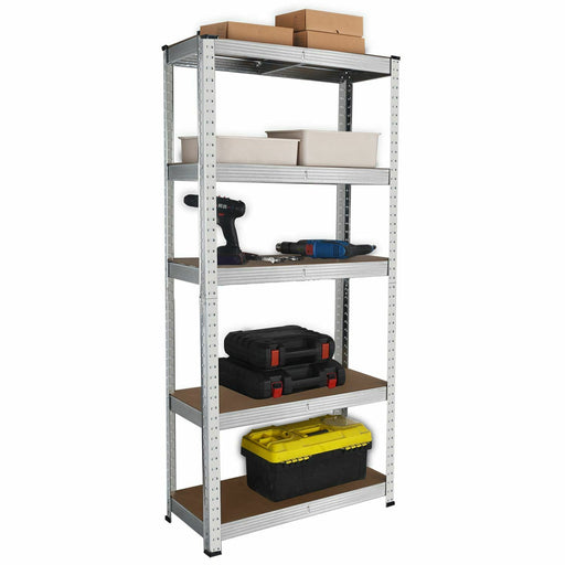 Heavy Duty Steel & MDF 5 Tier Galvanized Racking Shelf -